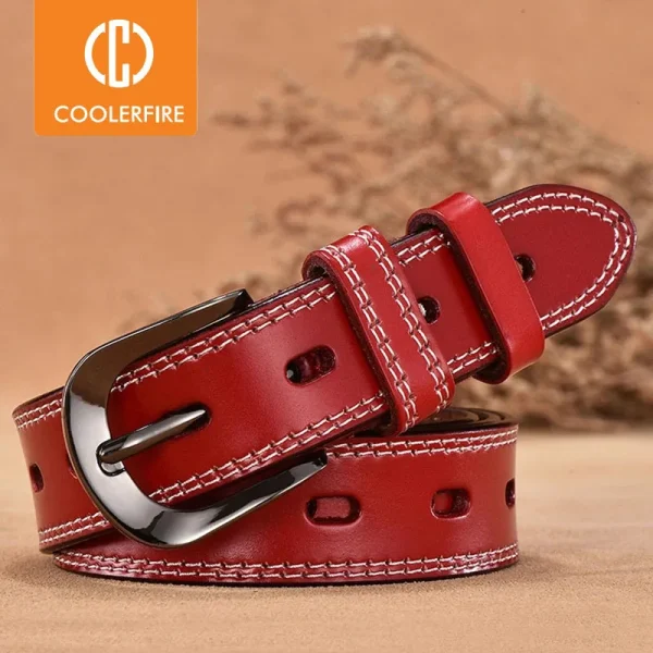 Ceinture femme moderne en cuir