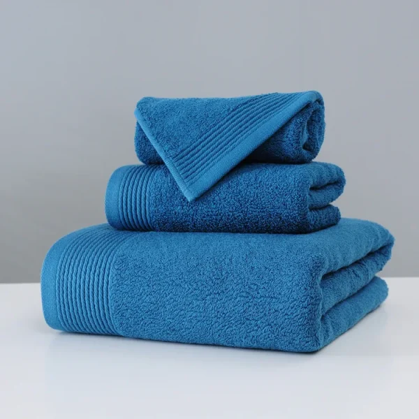 Serviettes de bain 100% Cotton 3PCS - Image 3